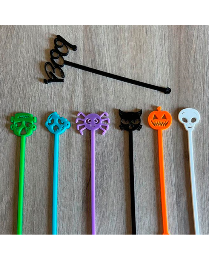 Conjunto 6 Agitadores + Agitador BOO! de Regalo