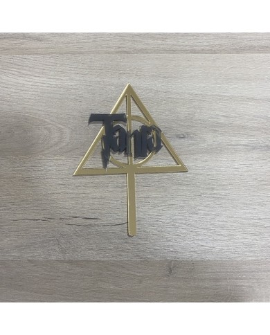Topper Reliquias de la Muerte con Nombre Topper Reliquias de la Muerte con Nombre