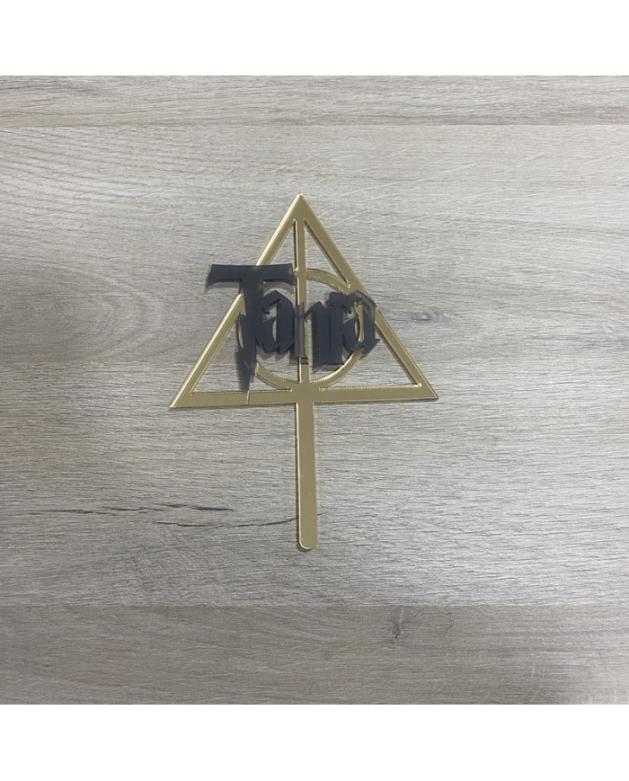 Topper Reliquias de la Muerte con Nombre