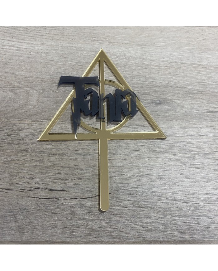 Topper Reliquias de la Muerte con Nombre