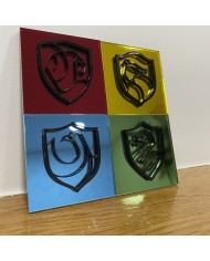 Cartel Casas de Hogwarts