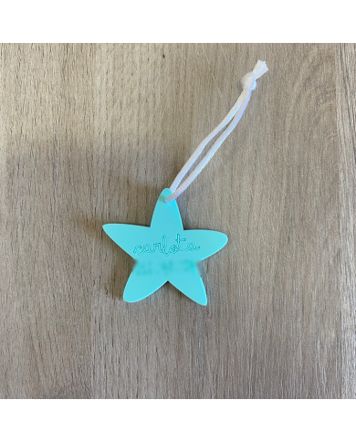 Identificador Mochila de Estrella con Nombre y Número Identificador Mochila de Estrella con Nombre y Número