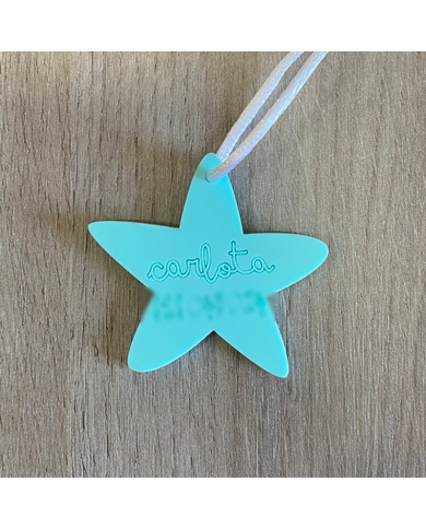 Identificador Mochila de Estrella con Nombre y Número Identificador Mochila de Estrella con Nombre y Número