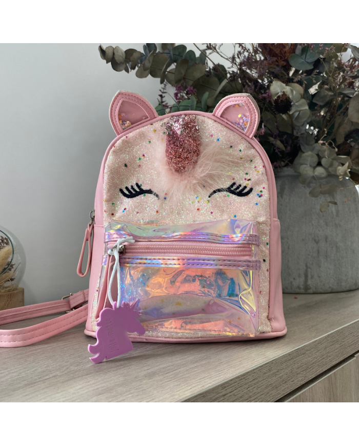 Identificador Mochila de Unicornio con Nombre y Número