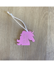 Identificador Mochila de Unicornio con Nombre y Número