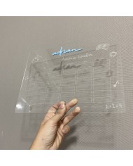 Horario Escolar con Nombre en Metacrilato