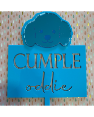 Topper Cumple Perro, Caniche