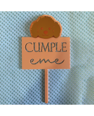 Topper Cumple Perro, Caniche