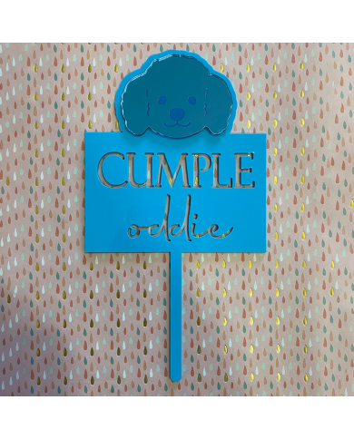 Topper Cumple Perro, Caniche Topper Cumple Perro, Caniche