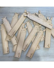 Regla de Madera de Conejo con Nombre