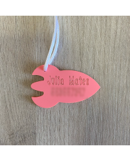 Identificador Mochila de Cohete con Nombre y Número