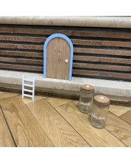 Puerta con Escalera para El Ratoncito Pérez y Bote con Nombre para Diente