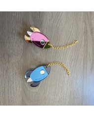 Colgador "Mi testigo" con Forma de Cohete para Bodas