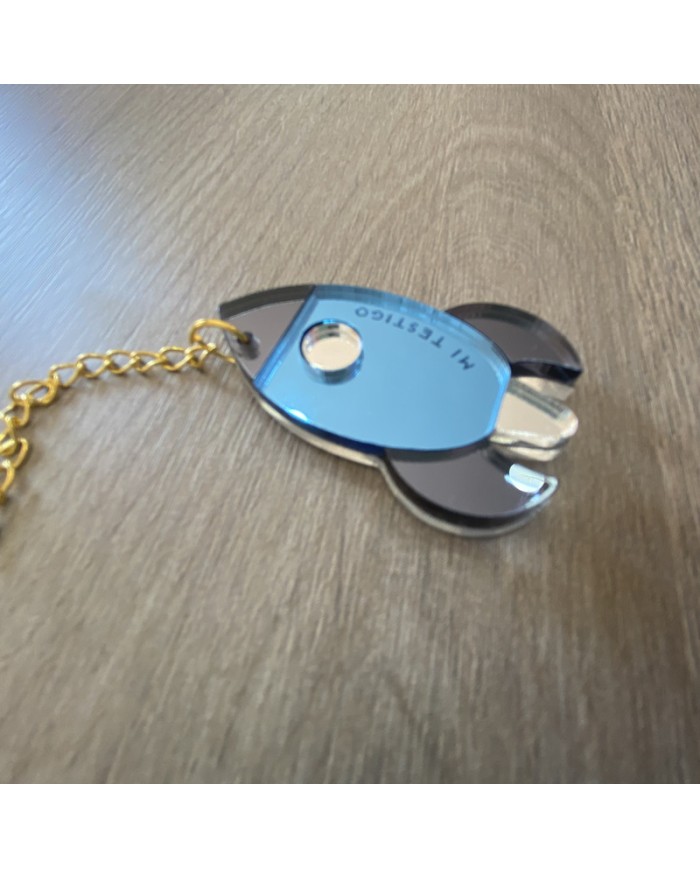 Colgador "Mi testigo" con Forma de Cohete para Bodas