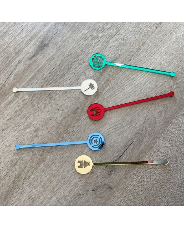 Pack 5 Agitadores Marvel