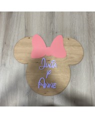 Cartel Minnie Mouse con Nombre