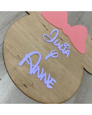 Cartel Minnie Mouse con Nombre