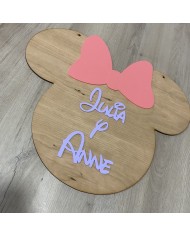Cartel Minnie Mouse con Nombre