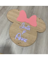 Cartel Minnie Mouse con Nombre