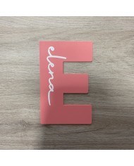 Inicial con Nombre en Vinilo