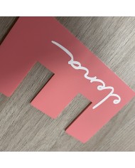 Inicial con Nombre en Vinilo