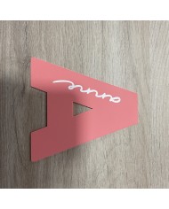 Inicial con Nombre en Vinilo