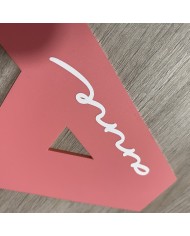 Inicial con Nombre en Vinilo