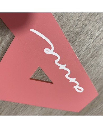 Inicial con Nombre en Vinilo