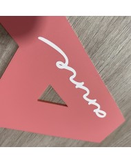 Inicial con Nombre en Vinilo