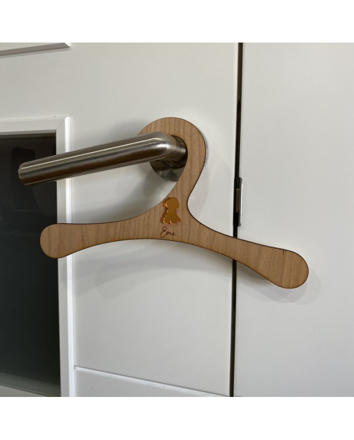 Percha con Silueta de Perro y Nombre