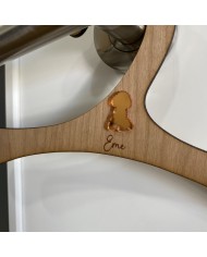 Percha con Silueta de Perro y Nombre