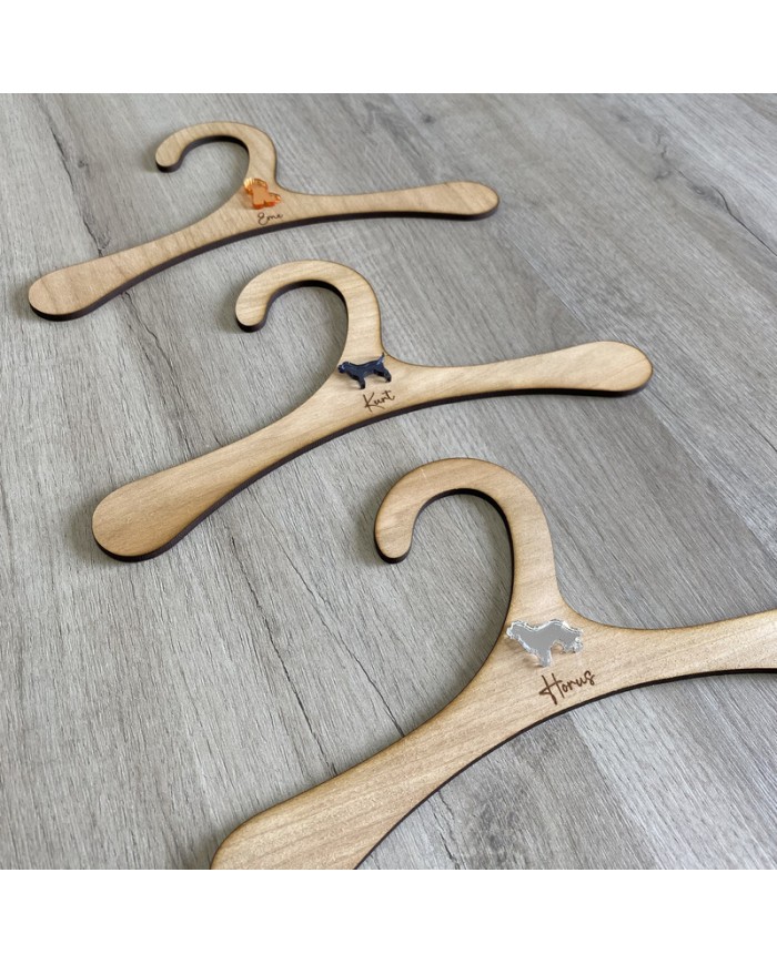 Percha con Silueta de Perro y Nombre