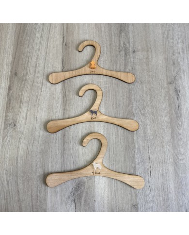 Percha con Silueta de Perro y Nombre