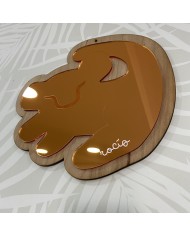 Espejo Simba de El Rey León con Nombre