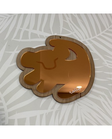 Espejo Simba de El Rey León con Nombre