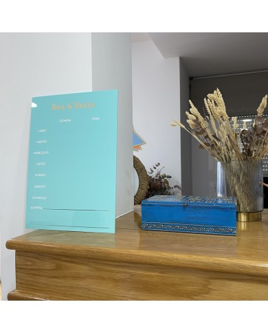 Organizador de Menú Semanal con Lista de la Compra