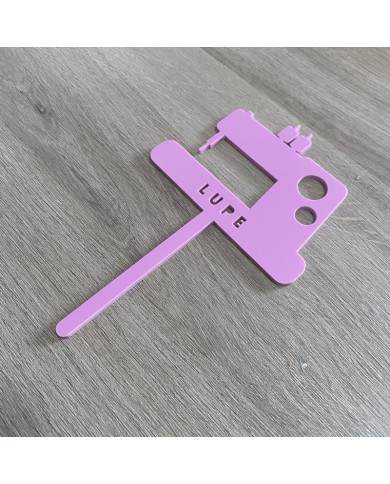 Topper Máquina de Coser con Nombre Calado