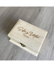 Joyero Mr & Mrs para Arras o Alianzas con Nombres y Fecha Grabados Joyero Mr & Mrs para Arras o Alianzas con Nombres y Fecha Grabados