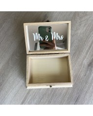 Joyero Mr & Mrs para Arras o Alianzas con Nombres y Fecha Grabados Joyero Mr & Mrs para Arras o Alianzas con Nombres y Fecha Grabados