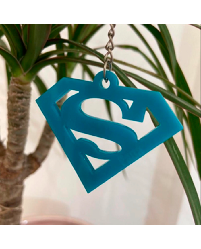 Llavero Super Papa de Metacrilato o Madera