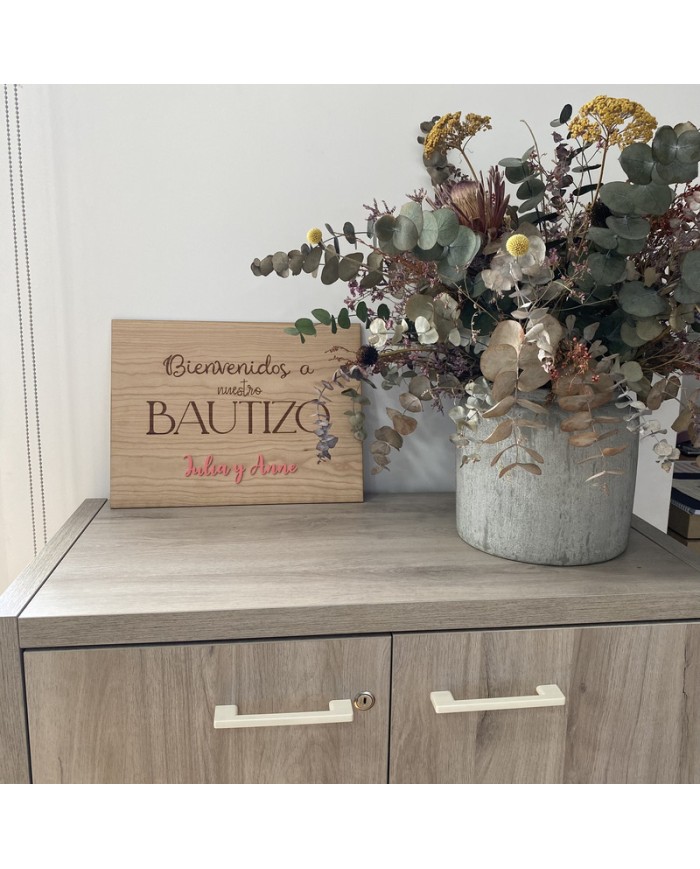 Cartel Bienvenidos a mi / nuestro Bautizo