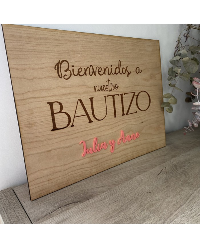 Cartel Bienvenidos a mi / nuestro Bautizo