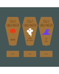 Base Decorativa Personalizada Feliz Halloween para la Entrada