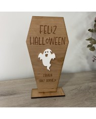 Base Decorativa Personalizada Feliz Halloween para la Entrada