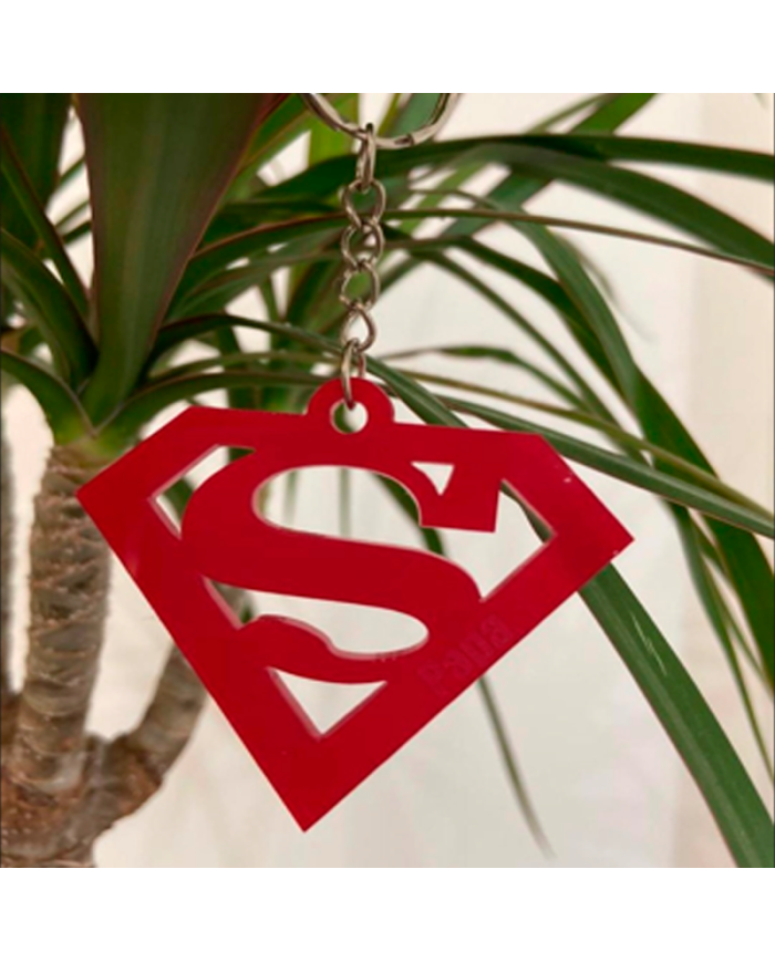 Llavero Super Papa de Metacrilato o Madera