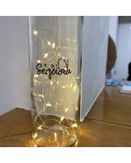 Mesero Botella con Luces de LED con Vinilo Negro