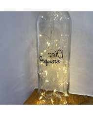 Mesero Botella con Luces de LED con Vinilo Negro