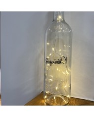 Mesero Botella con Luces de LED con Vinilo Negro