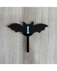 Mini Topper Murciélago con Número