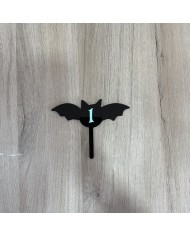 Mini Topper Murciélago con Número